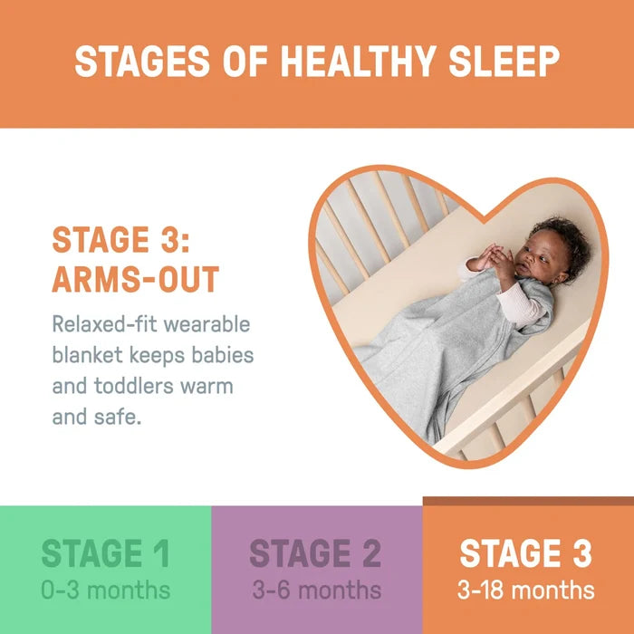 SwaddleMe by Ingenuity Night Sack Sleeper 1-Pack - Flock Together (3-18 Months, 2.5 TOG)