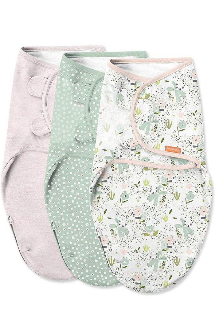 SwaddleMe Easy Change Swaddle(Peekaboo Panda) - Size Small/Medium, 0-3 Months, Pack of 3.