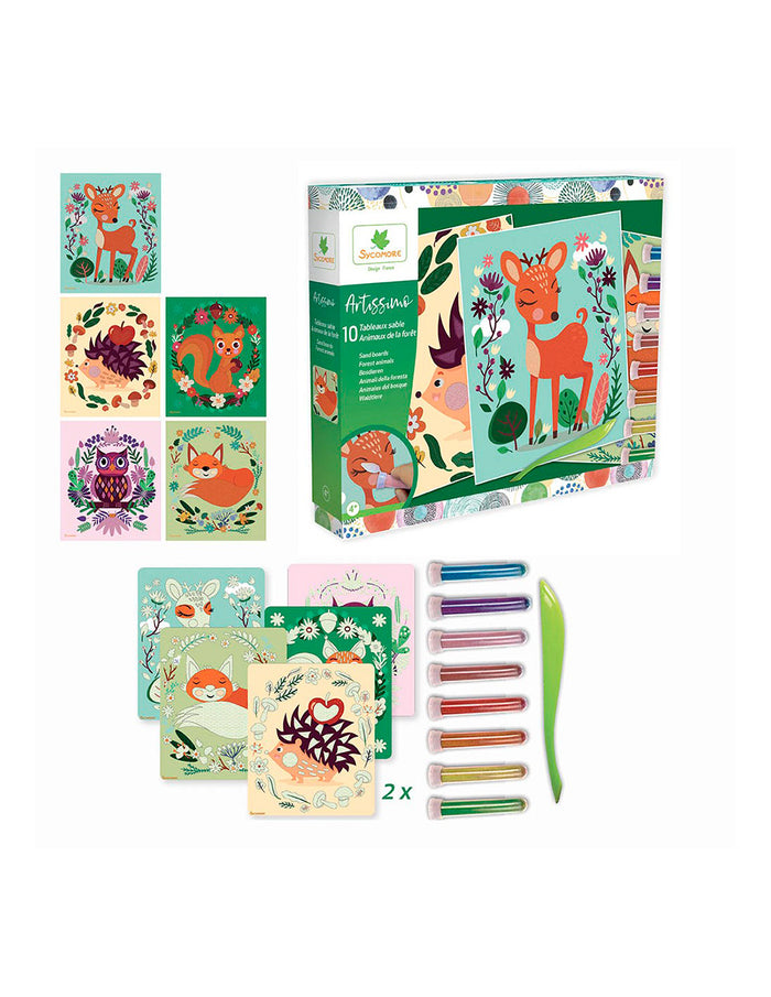 Sycomore 10 Sand Boards (Forest Animals)