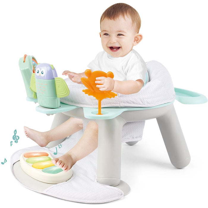 Teknum 2 In 1 Dining Chair Toddler Play Seat With Pedal Piano (Butterfly)