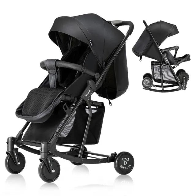 Teknum 2 In 1 Glide Stroller (Black)