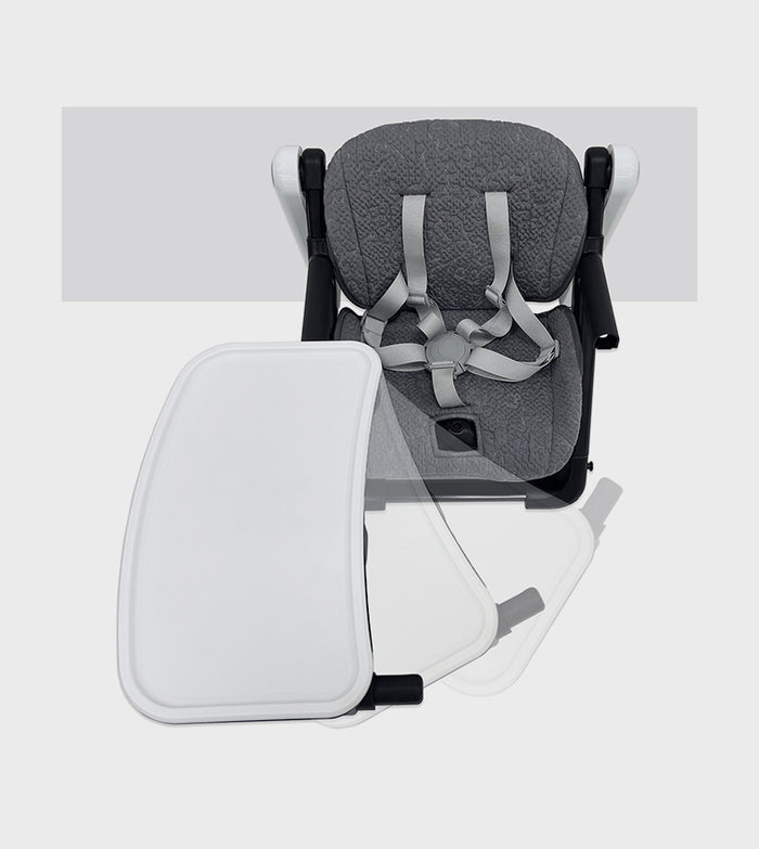 Teknum 3 In 1 Kids Foldable Dining Booster Chair (Grey)
