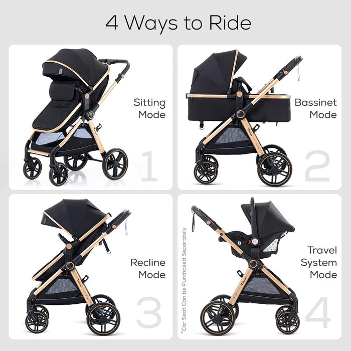 Teknum 3 In 1 Travel Pram Stroller