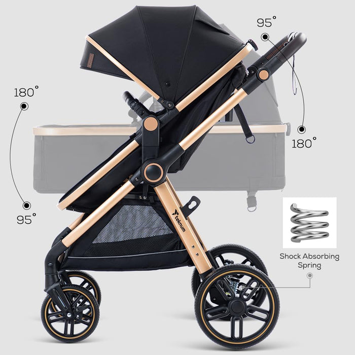Teknum 3 In 1 Travel Pram Stroller