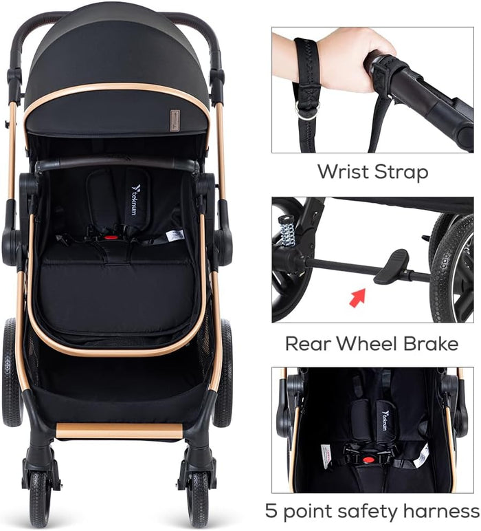 Teknum 3 In 1 Travel Pram Stroller