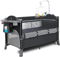 Teknum 4 in 1 Baby Bedside Co-Sleeper Bassinet and Playpen With Rocker