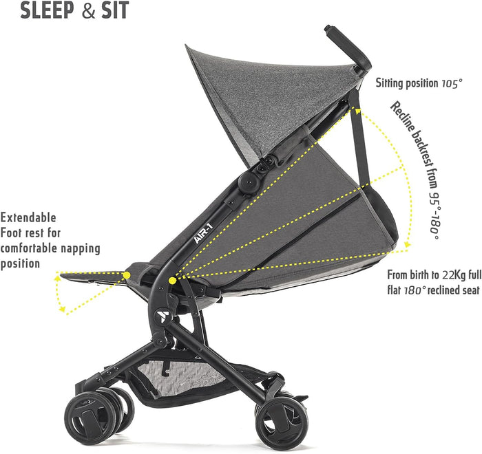 Teknum Air 1 Travel Stroller With Carry Backpack