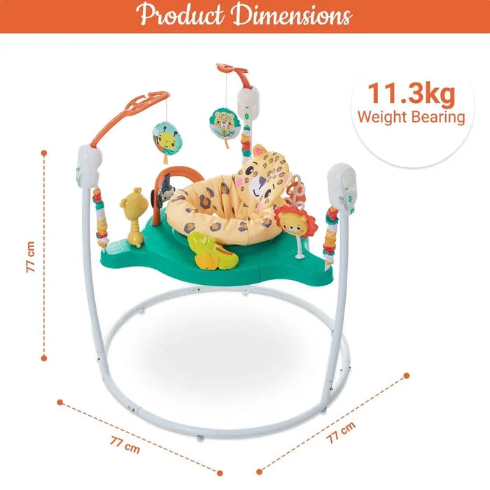 Teknum Baby Activity Jumper with Music and Toys (White)