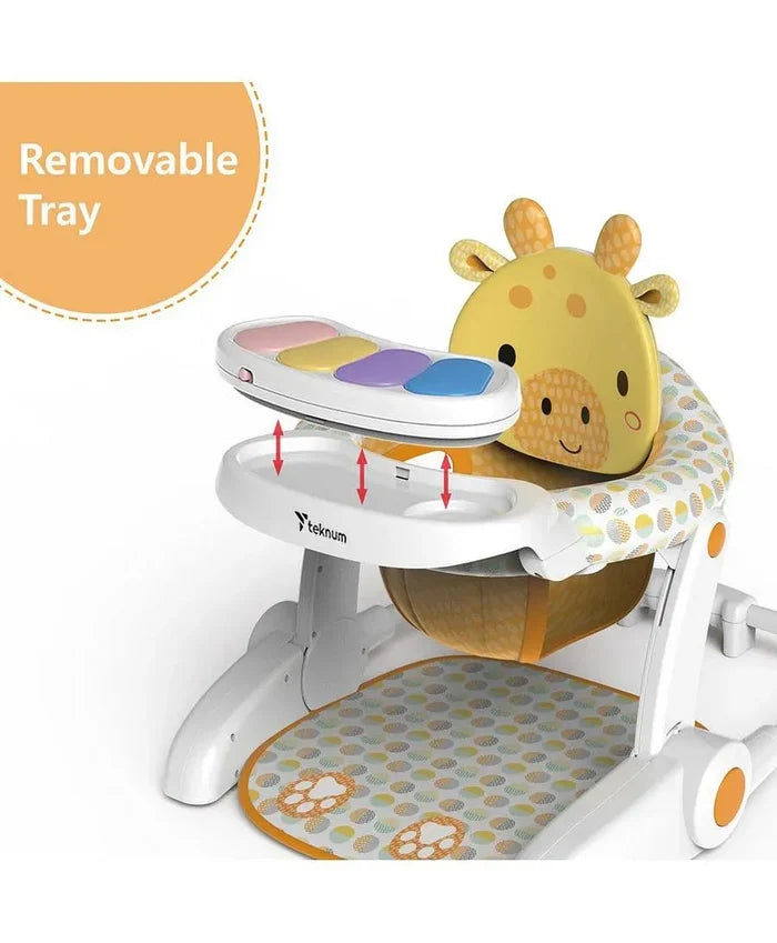 Teknum Baby Portable Dining Feeding Chair and Recliner Activity Chair