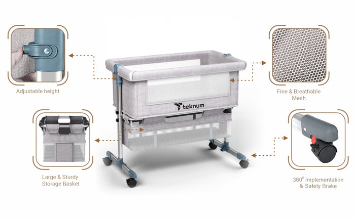 Teknum Bedside Crib