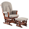 Teknum Deluxe Gliding Chair with Ottoman Set (Beige)