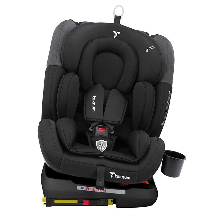 Teknum Evolve 360° Car Seat 0-12yrs with Isofix (Dark Grey)