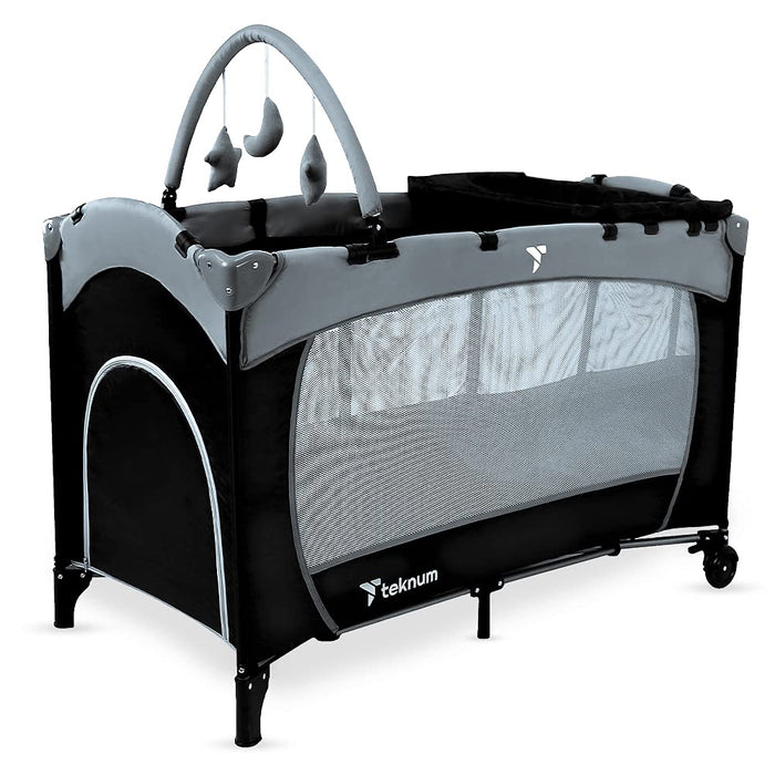 Teknum Explorer Playard and Cot (Grey)