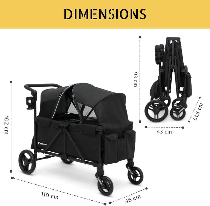 Teknum Fellow Wagon Stroller (Black)