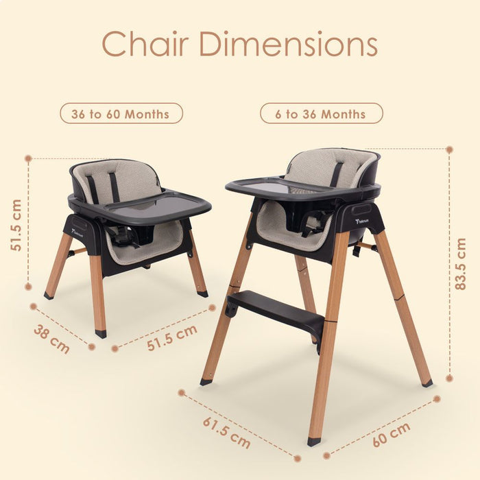 Teknum Luxuro High Chair (Black)