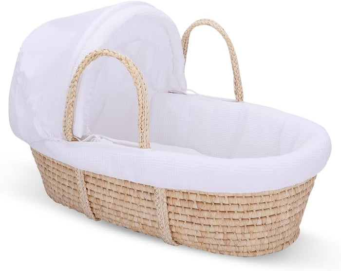 Teknum Moses Basket with Waffle Beddings and Mattress