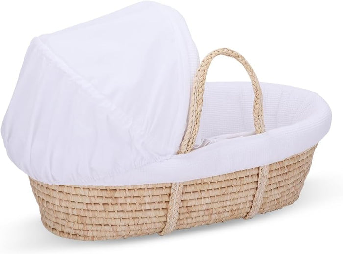 Teknum Moses Basket with Waffle Beddings and Mattress