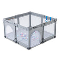 Teknum One Minute Fold Unfold Playpen With Mattress and Balls - Medium 120 x 120cm (Grey)