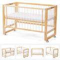 Teknum Prism 4-in-1 Convertible Crib with Mattress – White.