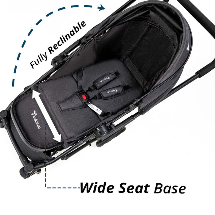 Teknum Reversible Moon Walk Stroller (Black)