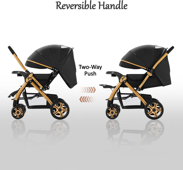 Teknum Reversible Trip 2 Stroller (Black)