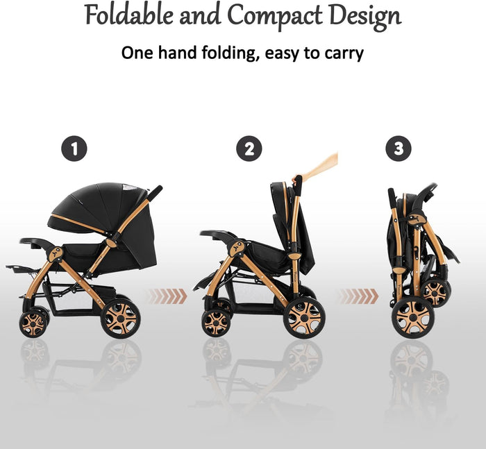 Teknum Reversible Trip 2 Stroller (Black)