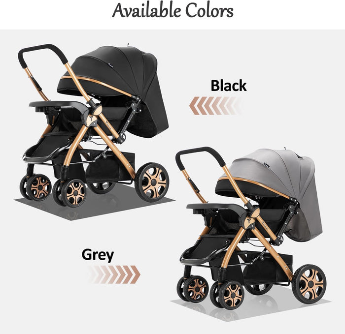 Teknum Reversible Trip 2 Stroller (Black)
