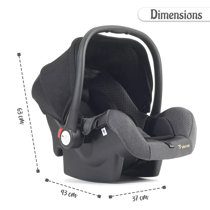 Teknum Stroll 1 Compacto Baby Car Seat (Black)