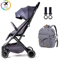 Teknum Travel Lite Stroller with Alameda Diaper Backpack