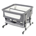 Teknum Twin Bedside Fellow Crib – Grey