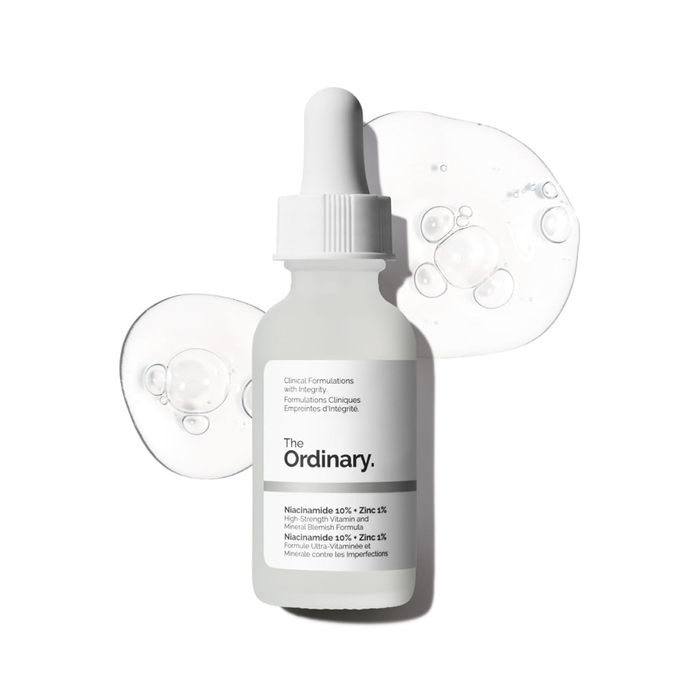 The Ordinary Niacinamide 10% + Zinc 1%, Smoothing Serum for Blemish Prone Skin.