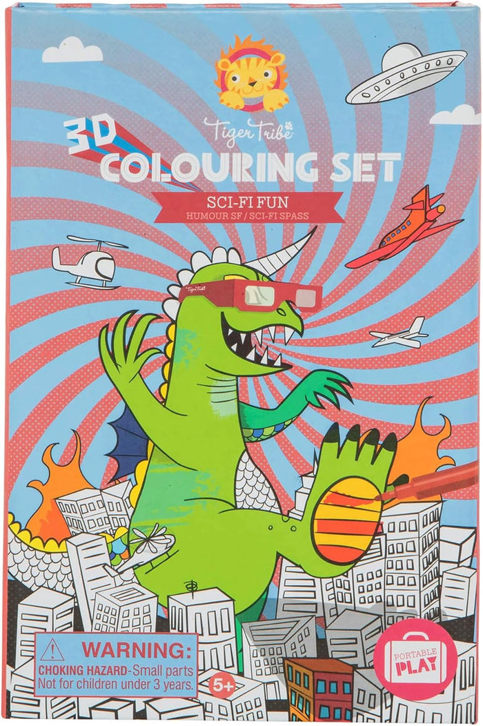 Tiger Tribe 3D Colouring Set Sci-Fi Fun