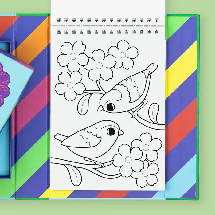 Tiger Tribe Colour Change Colouring Set Garden Friends