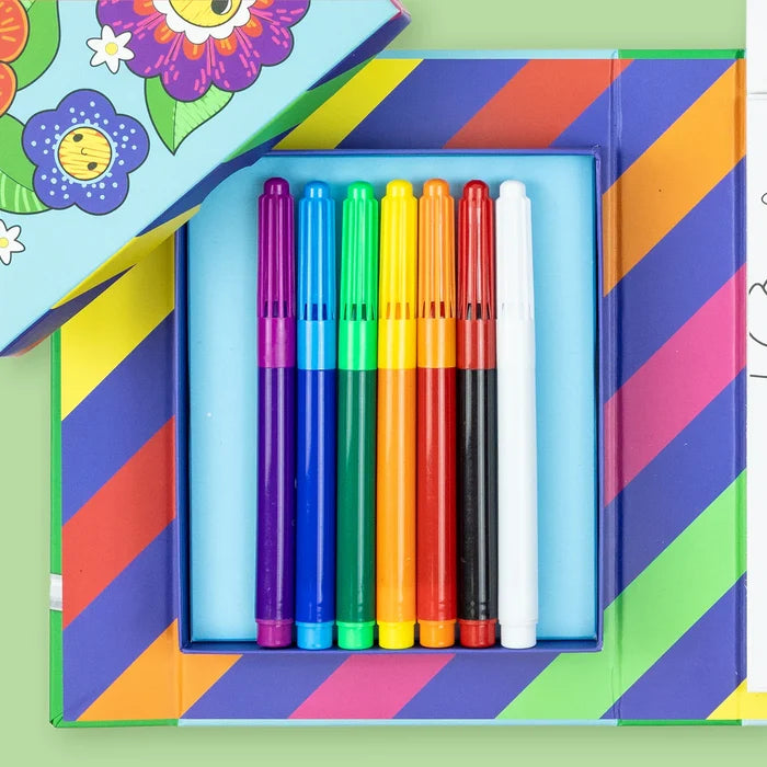 Tiger Tribe Colour Change Colouring Set Garden Friends