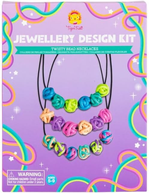 Tiger Tribe Jewellery Design Kit Twisty Beads Necklaces