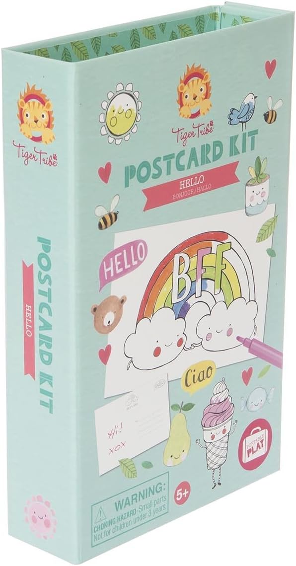 Tiger Tribe Postcard Kit Hello