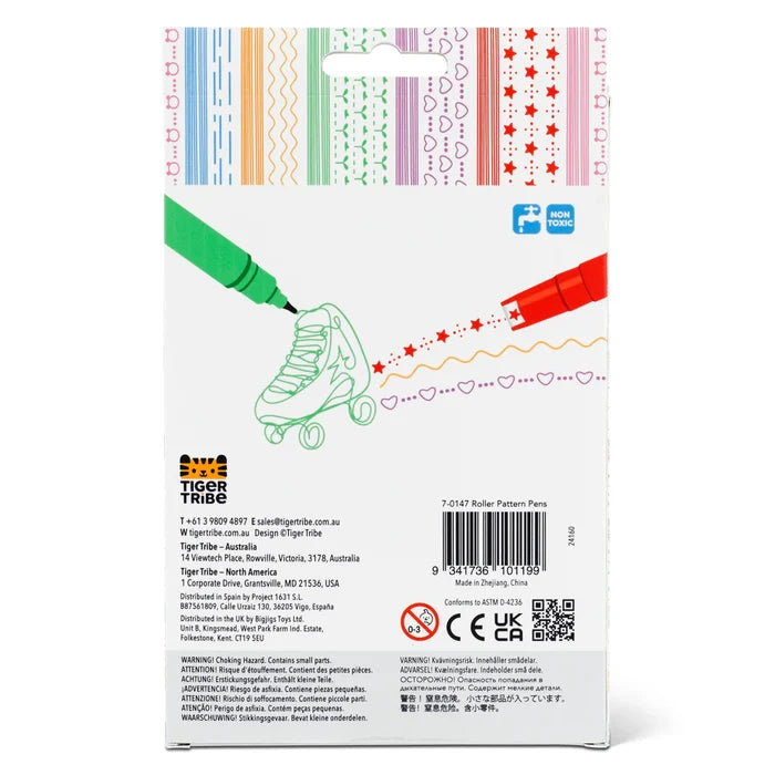 Tiger Tribe Roller Pattern Pens
