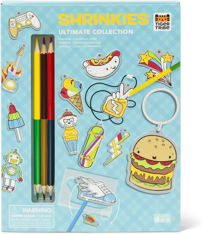 Tiger Tribe Shrinkies Ultimate Collection Make Your Own Keyrings & Jewelery