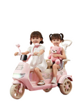Tobbi Kids  Orbic Kids  2 Seater  6V Electric Motor Cycle Ride On With Handle (Pink)