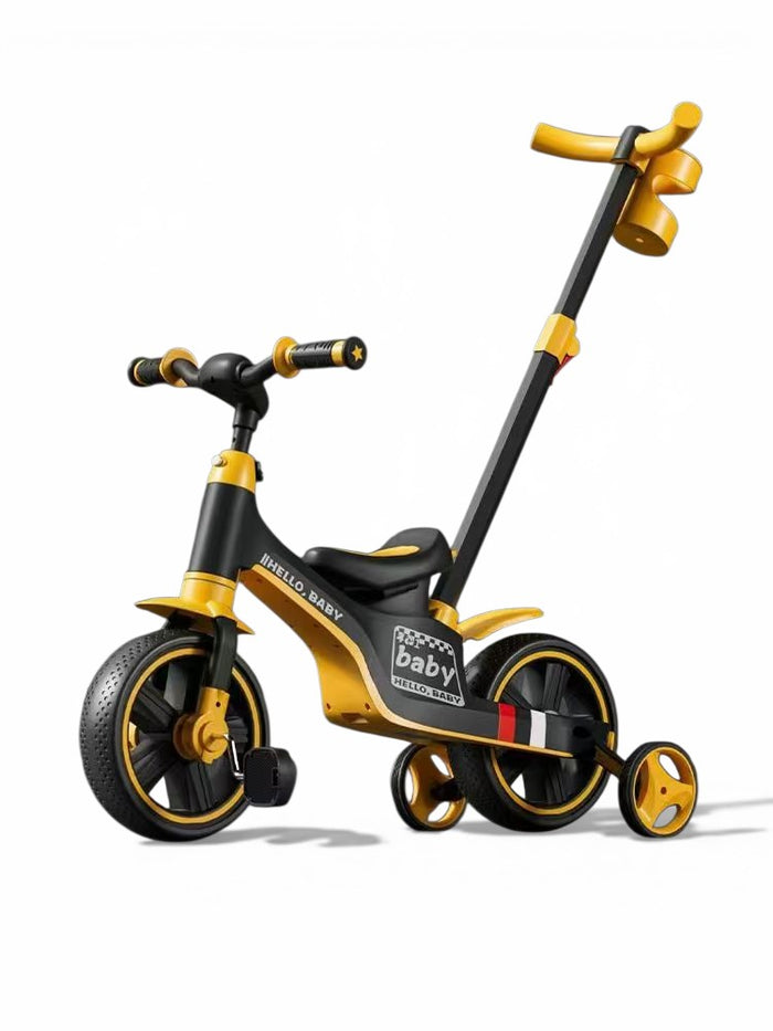 Tobbi Kids  Orbic Kids 3 In1 Tricycle With Parent Push Handle (Orange)