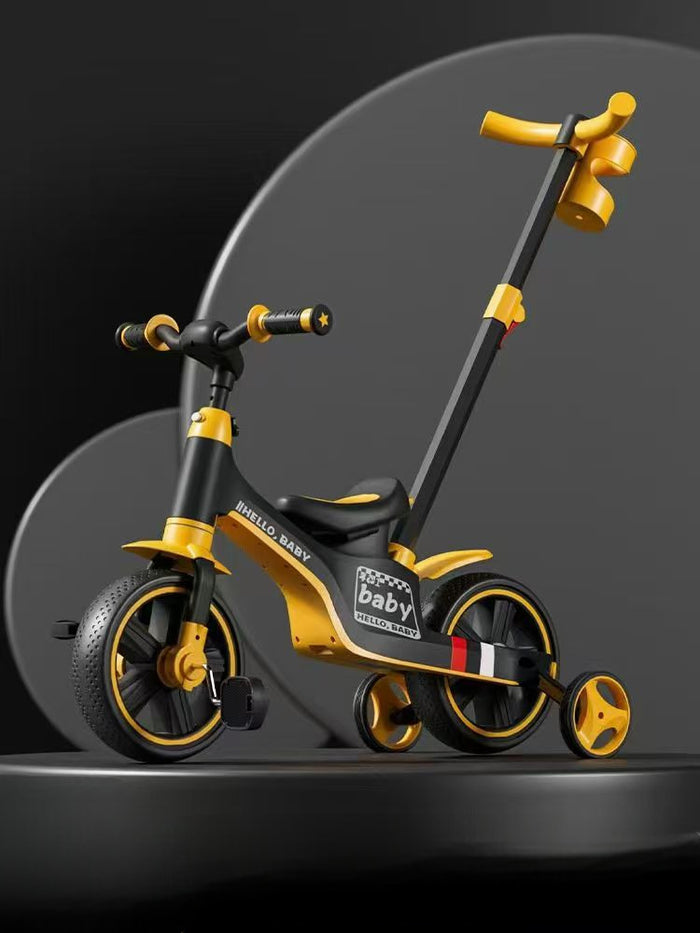 Tobbi Kids  Orbic Kids 3 In1 Tricycle With Parent Push Handle (Orange)