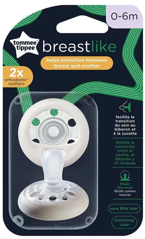 Tommee Tippee Breast Like Soother (0-6 Months) - Pack of 2