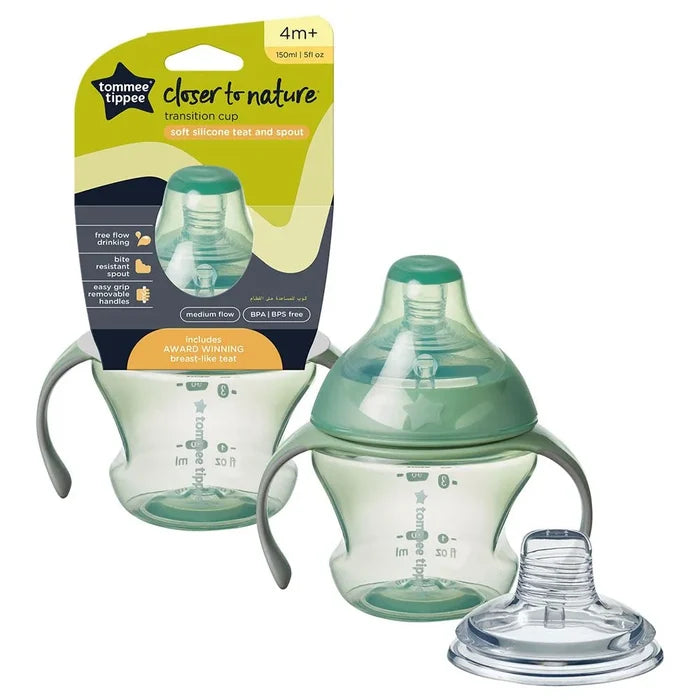 Tommee Tippee Closer To Nature Bottle To Cup Transition (Green)