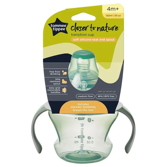 Tommee Tippee Closer To Nature Bottle To Cup Transition (Green)