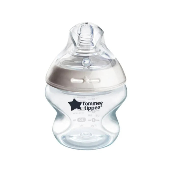 Tommee Tippee Closer to Nature Feeding Bottle 150ml Clear