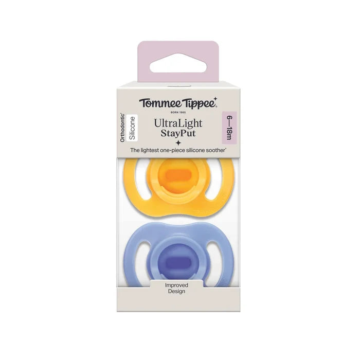 Tommee Tippee Closer To Nature Ultra Light Soother (6-18m) - Pack of 2