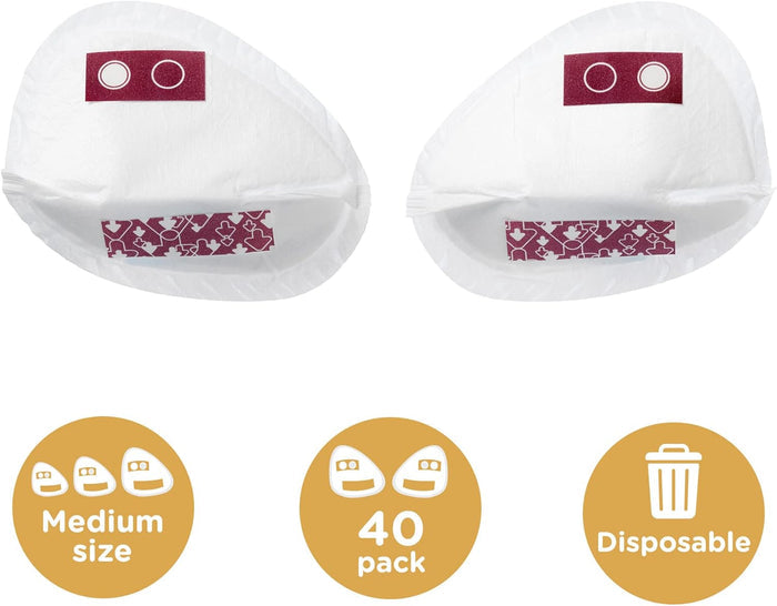 Tommee Tippee Made For Me Disposable Breast Pads (Small, 40pcs)