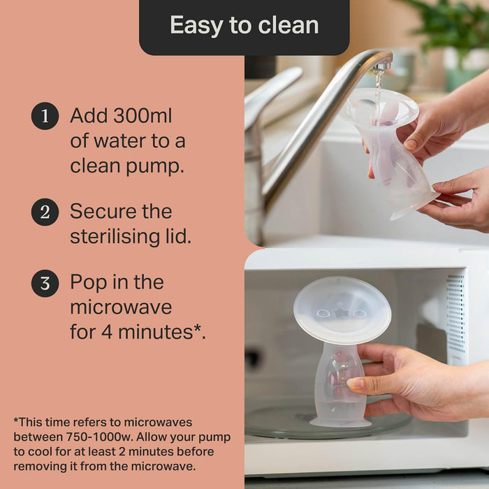 Tommee Tippee Silicone Manual Breast Pump and Let Down Catcher Excess Breast Milk.