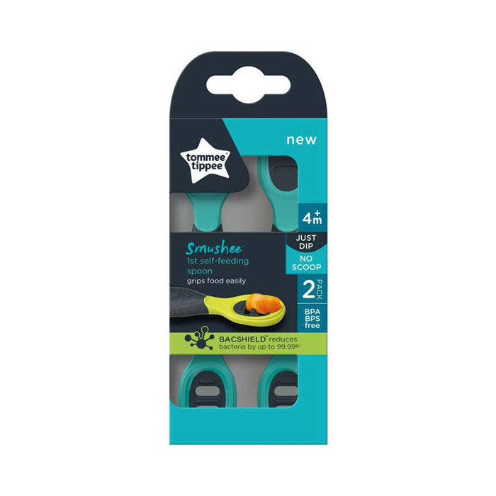 Tommee Tippee Smushee 1st Self-Feeding Spoon, 4m+, 2pcs