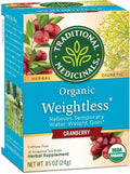 Traditional Medicinals Organic Weightless Cranberry Herbal Tea, Relieves Temporary Water Weight Gain
